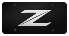 Nissan Z Laser Etched Logo Black License Plate Official Licensed