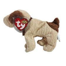 Retired Ty Beanie Baby 2000 Rufus The Dog with Tag & Tush Errors MINT