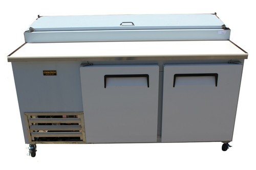 New Cooltech 2 Door Refrigerated Pizza Prep Table 67