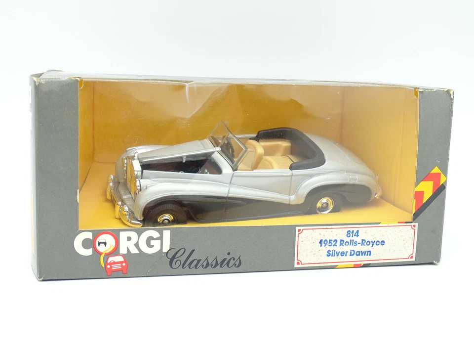 Corgi 1/36 - Rolls Royce Silver Dawn Grise et Noire 1952 814 - Photo 1/1