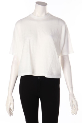 T Alexander Wang Shirt Baumwolle Seide XS off-white NEU