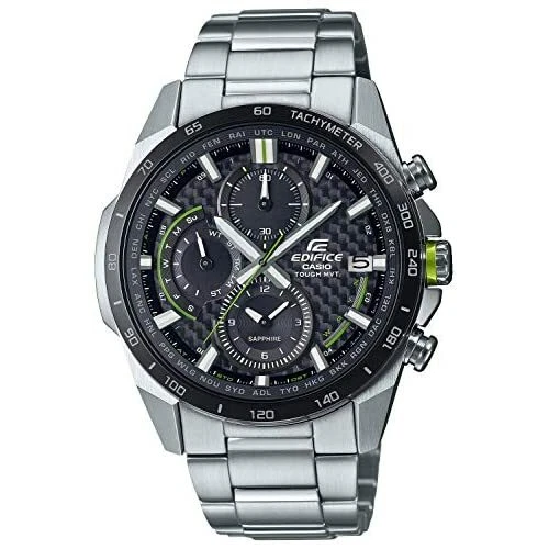 Sund og rask Vedligeholdelse skrå CASIO Watch EDIFICE EQW-A2000DB-1AJF Men&#039;s Silver Analog Round Face  waterproof | eBay