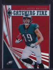 2019 PANINI PHOENIX CATCHING FIRE RED REFRACTOR JJ ARCEGA-WHITESIDE 7 EAGLES 299