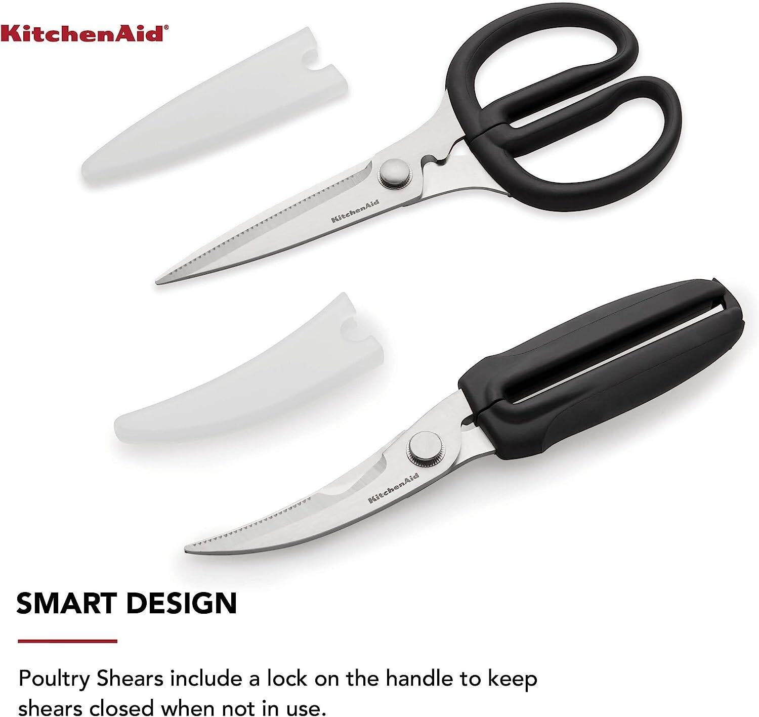 KitchenAid Stainless Steel All Purpose and Poultry Shears Set eBay