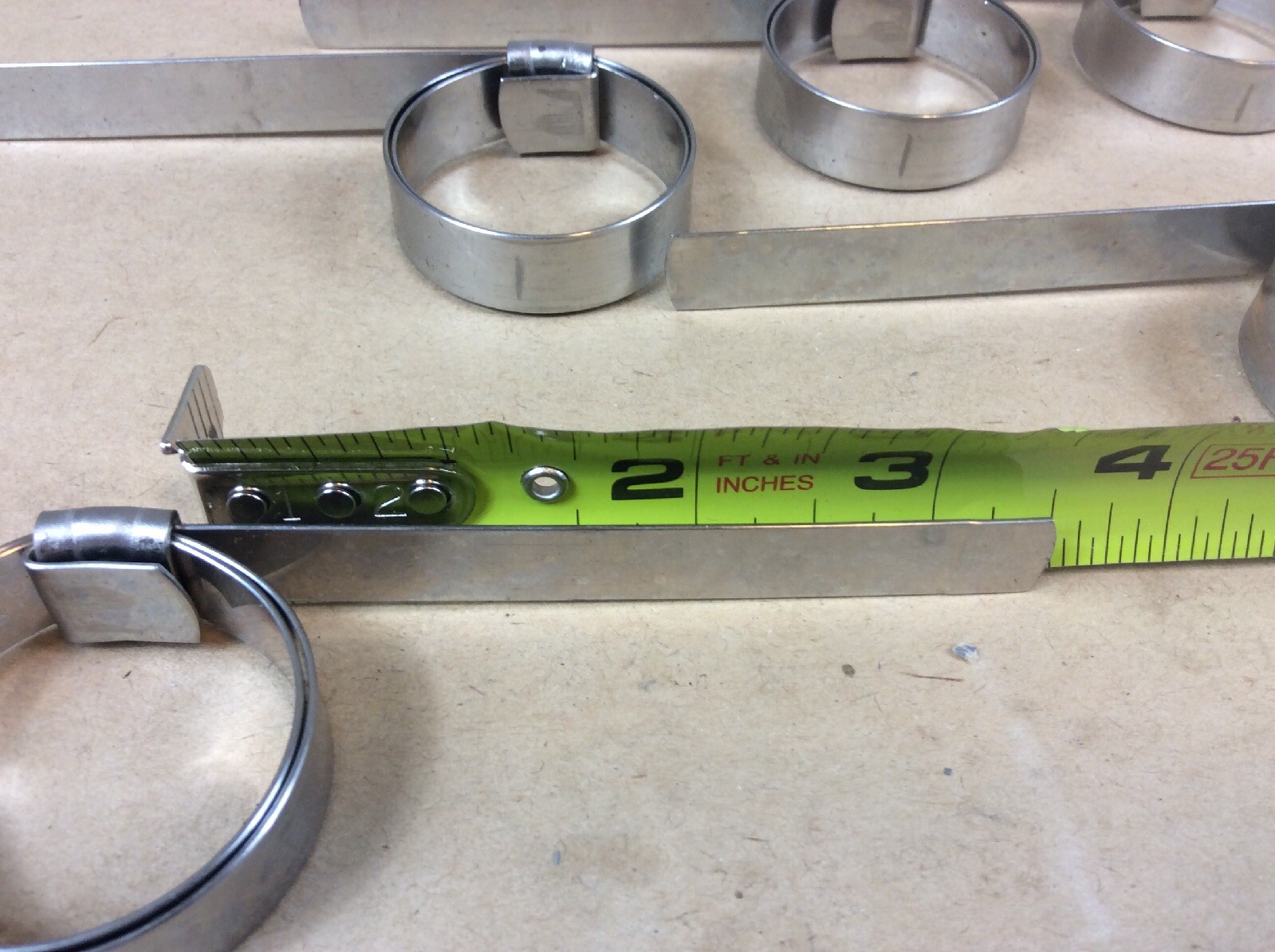 10 Pc. BANDIT STainless Steel Preformed Clamps 11/4" ID x 31/2