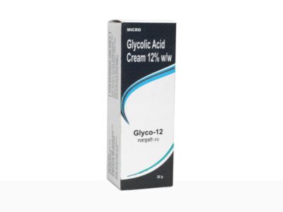 Crème Glycolic Acid 12% – Anti-rides Et Anti-acné – 30 G – Fabriqué En Inde