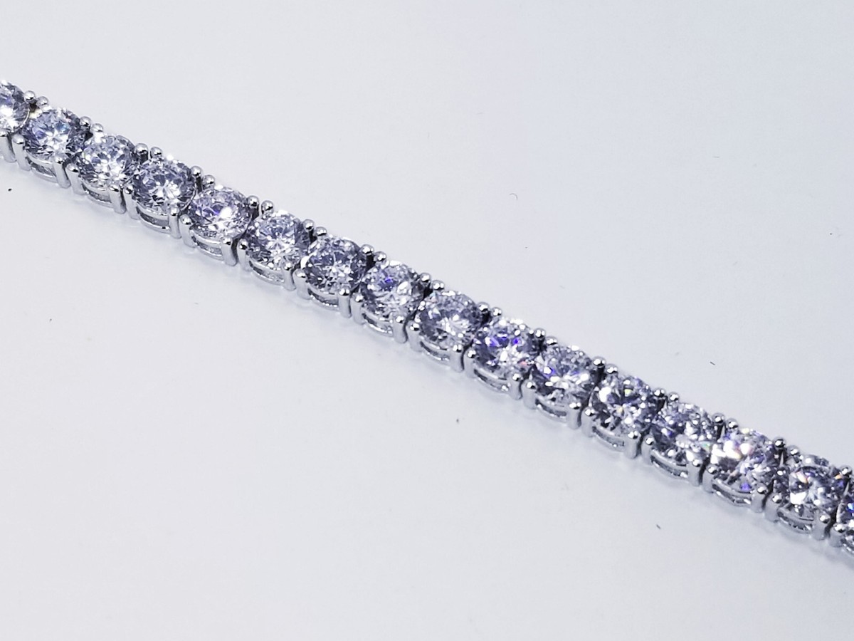 『CERNUCCI』5MM TENNIS BRACELET - WHITE GOLD Cernucci 5MM TENNIS BRACELET - WHITE GOLD Plated | eBay