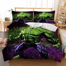 Superhero Hulk Duvet Cover Set Bedding Set Single Double King Size Pillow Shams