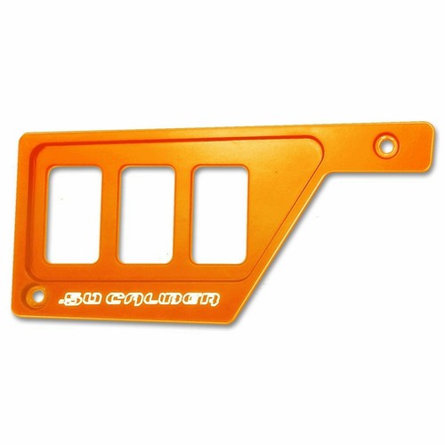 Orange Left Dash Panel Switch Plate for Polaris RZR Rocker Switches not Included - Picture 2 of 9