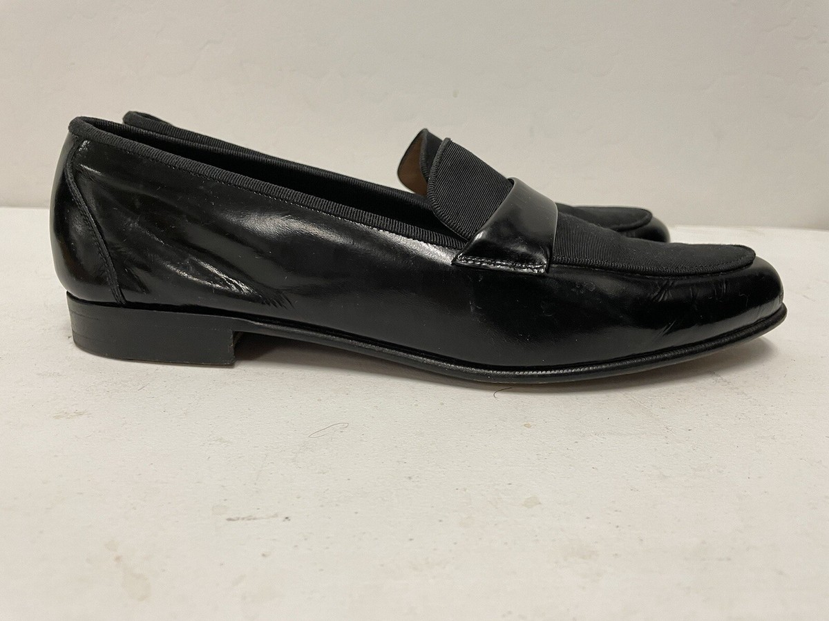 Salvatore Ferragamo Made in Italy Patent Grosgrain Vamp  display picture 3