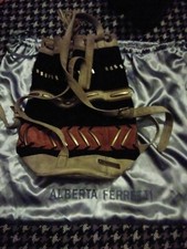 ALBERTA FERRETTI - RUNWAY Borsa/zaino a botte in camoscio multicolore prezzo di listino £ 2000€