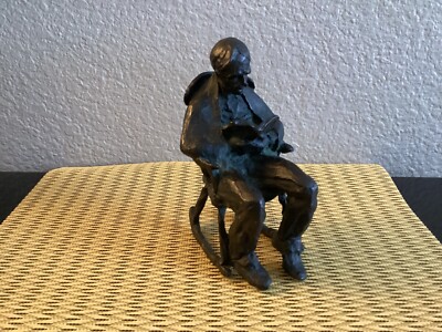David Bardos  Peaceful Moments  Solid Bronze Sculpture