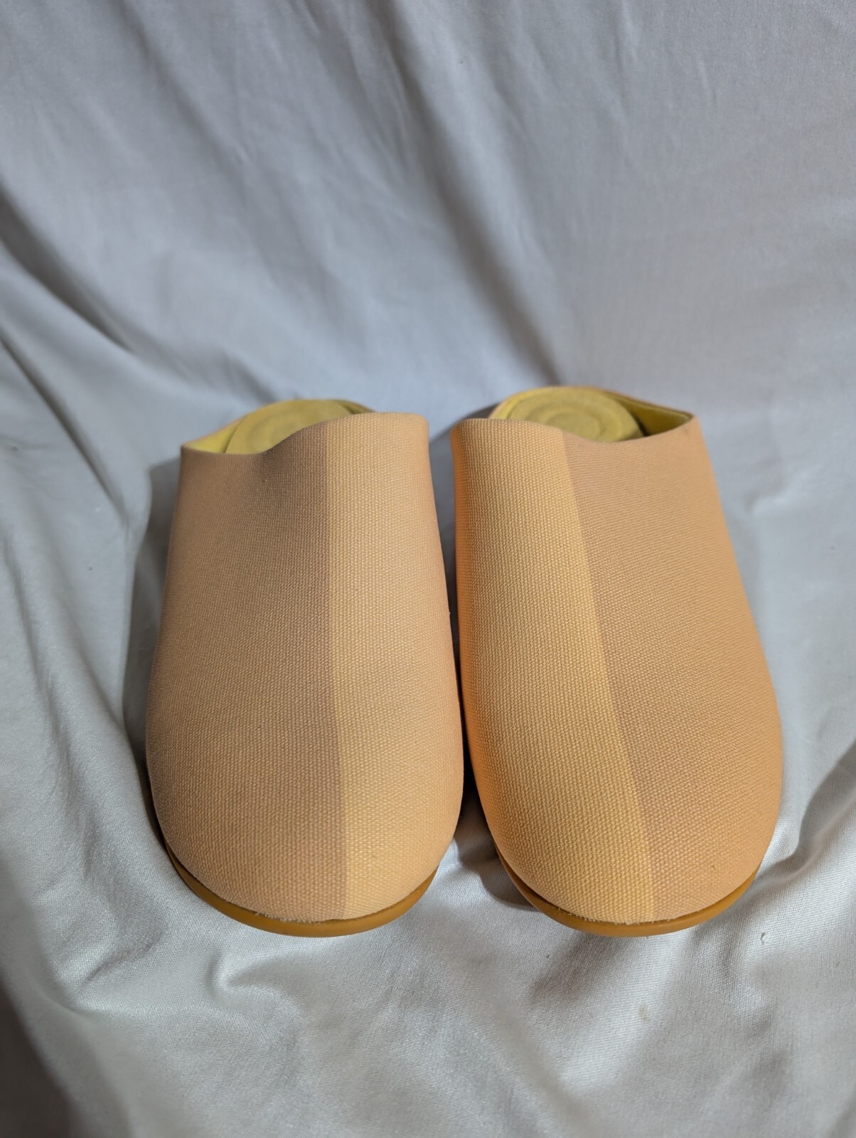 PANTOFOLA D’ORO Scarpe ciabatte FitFlop Chrissie bicolore giallo scamosciato mules taglia 8