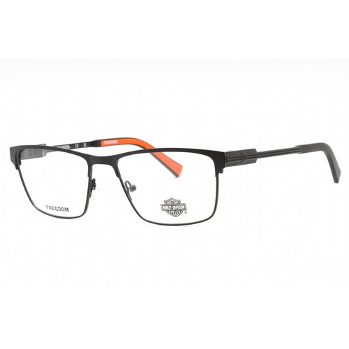 Harley Davidson Men's Eyeglasses Matte Black Metal Rectangular Frame HD9009 002