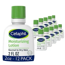 Cetaphil Moisturizing Lotion, Dry to Normal Sensitive Skin 2 oz Each 12 Pack