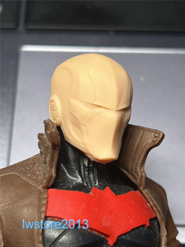 1:12 Red Hood Robin Head Sculpt Carved For 6inch Male Action Figure Body Toys - Picture 4 of 6