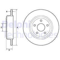 2X Delphi BG4772C Bremsscheibe FüR Jeep