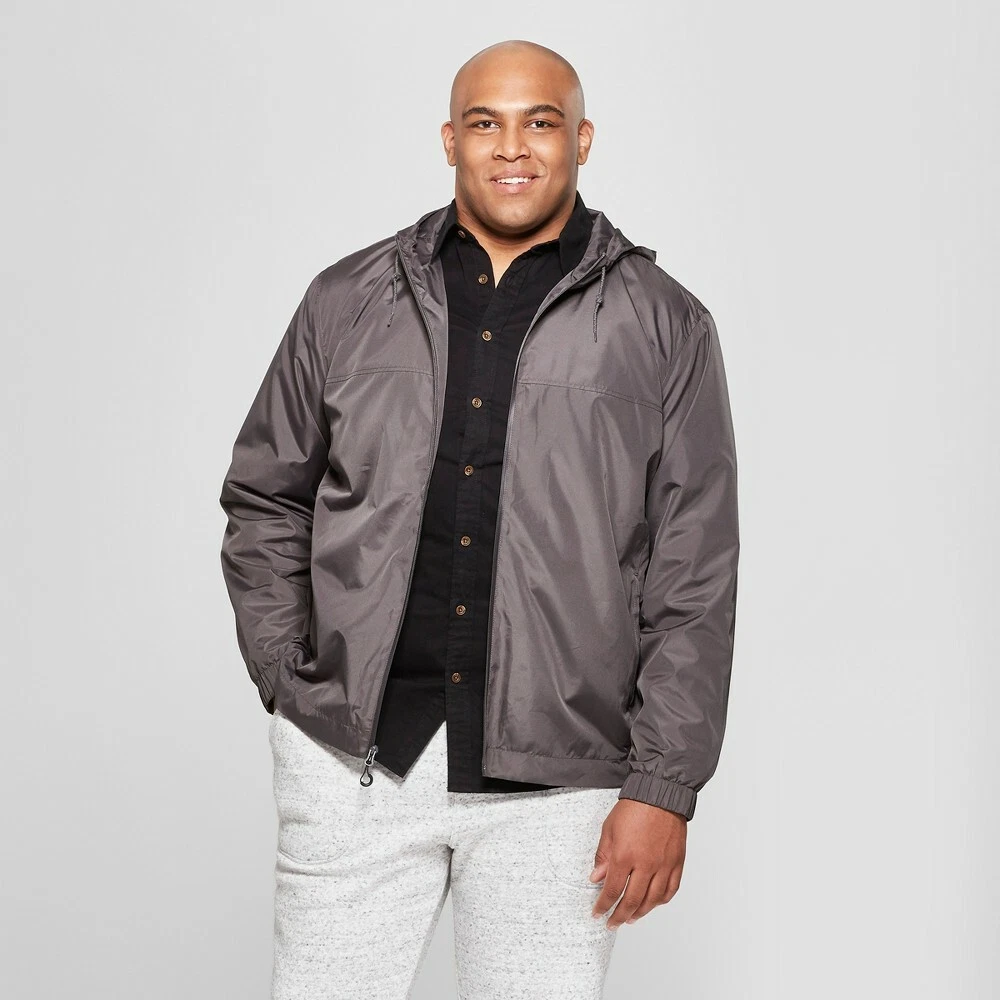 Men's Lightweight Rain Jacket - Goodfellow & Co™ Gray M