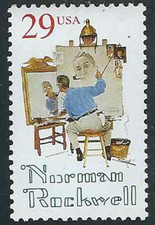 Scott #2839...29 Cent... Norman Rockwell ...2 Stamps...