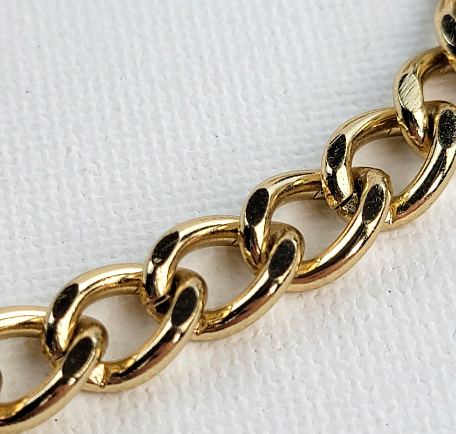 Gold-Tone Curb Link Chain Necklace 27.5" - image 3