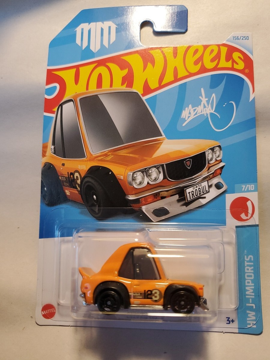2024 Hot Wheels Mazda RX-3 156/250 HW J-Imports 7/10 Orange J Case