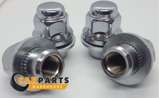 Fits Toyota OE Alloy Wheel Nuts M12 X 1.5 Chrome 21MM Hex Bolt X 4 Flat Seat
