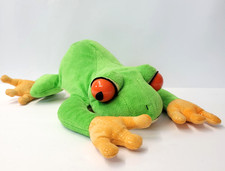 Aurora World Red Eyed Tree Frog Plush Stuffed Animal Medium Green Rainforest Toy