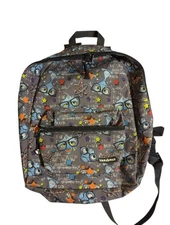 Yak Pak Backpack Unisex One Size Multicolor Science Pattern Mesh Pocket