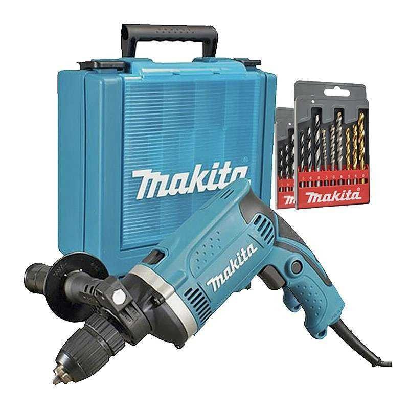 Perceuse à percussion Makita HP1631KSP pour percer les murs durs sans effort