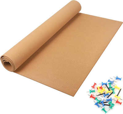 6Mm Thick Cork Board Roll Bulletin Board Cork Sheet for Office Home School Wall