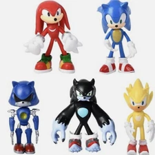 NEW Sonic Toys - 5" Tall Action Figures Playset (5 Pieces) Gifting/Collection