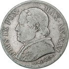 Italien Staaten, PAPAL STATES, Pius IX, Lira, 1866, Rome, Silber, S+, KM:1378