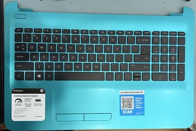 GENUINE HP 15-ba052wm Palmrest, Keyboard and Palmrest And Extras