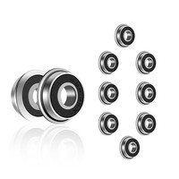Kugellager F695RS 5Mm X 13Mm X 4Mm Vorgeschmiert Doppeldichtung 10 StüCk
