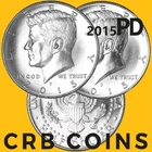 2015 P&D Kennedy Half Dollar 2 Coin Set - (BU) KM#A202b - HD15PD