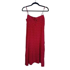 & Other Stories Red and White Polka Dot Slip Mini Dress Size 4 Euro Summer Retro