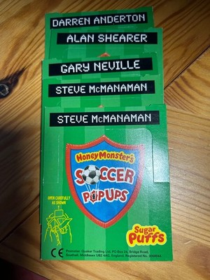 Sugar Puffs - Honey Monsters Soccer Pop Ups - 5 Karten - 1997