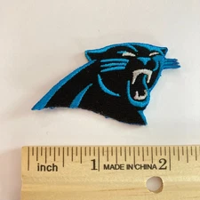 CAROLINA PANTHERS Embroidered Iron-On NFL Official Team Logo Hat Patch