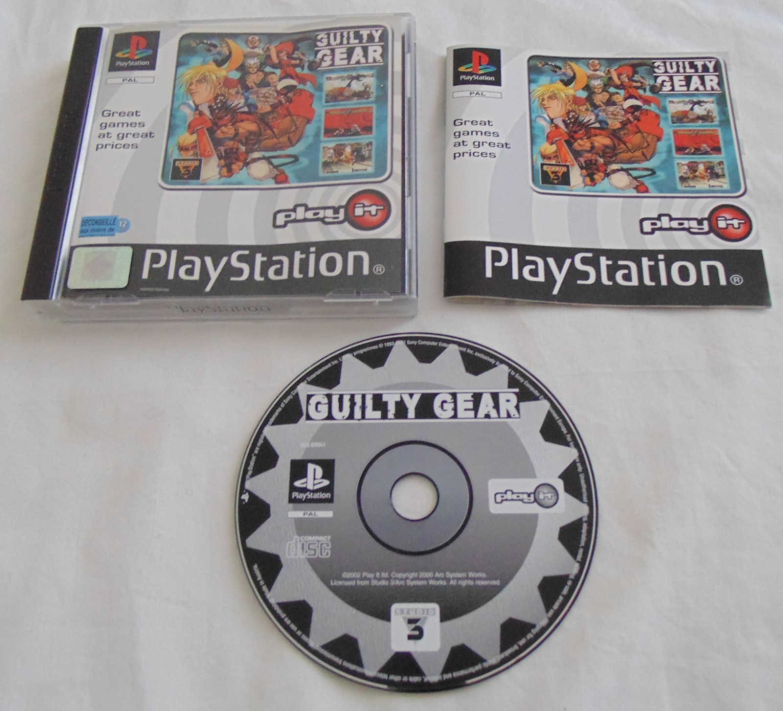 guilty gear authentique version originale ps1 playstation complet