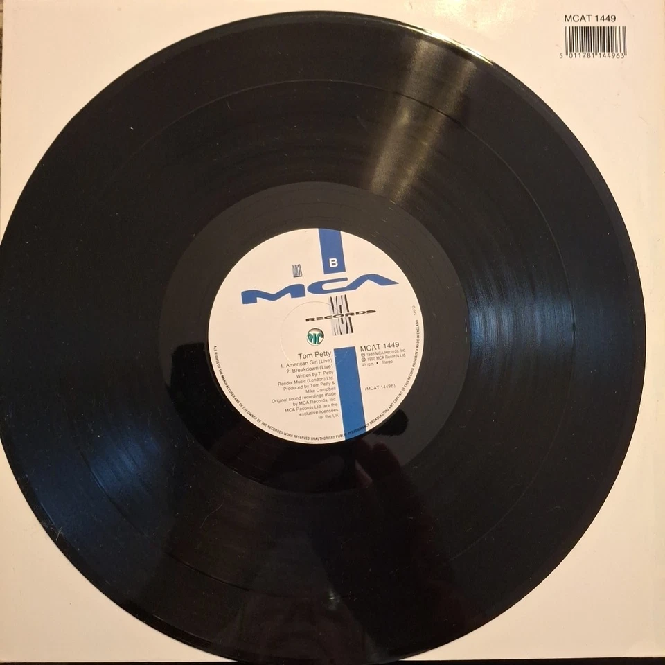 TOM PETTY  "A FACE IN THE CROWD" 12" VINYL SINGLE 1990 VG+ - Image 4 of 4