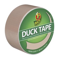 Duck Brand 283264 Color Duct Tape, Single Roll, Beige, 60 Beige