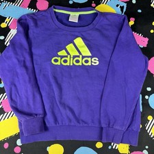 Adidas Pullover Sweatshirt Size Youth XL Purple Long Sleeve Joker