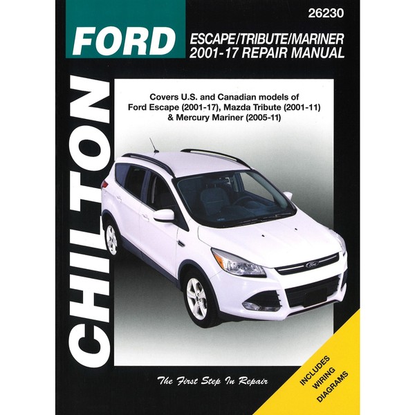 Ford Escape Mercury Mariner 2001-2017 Us-Modell Usa Repair Manual Chilton-image