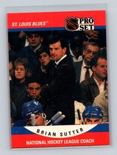 1990-91 Pro Set #676 Brian Sutter St. Louis Blues EUR