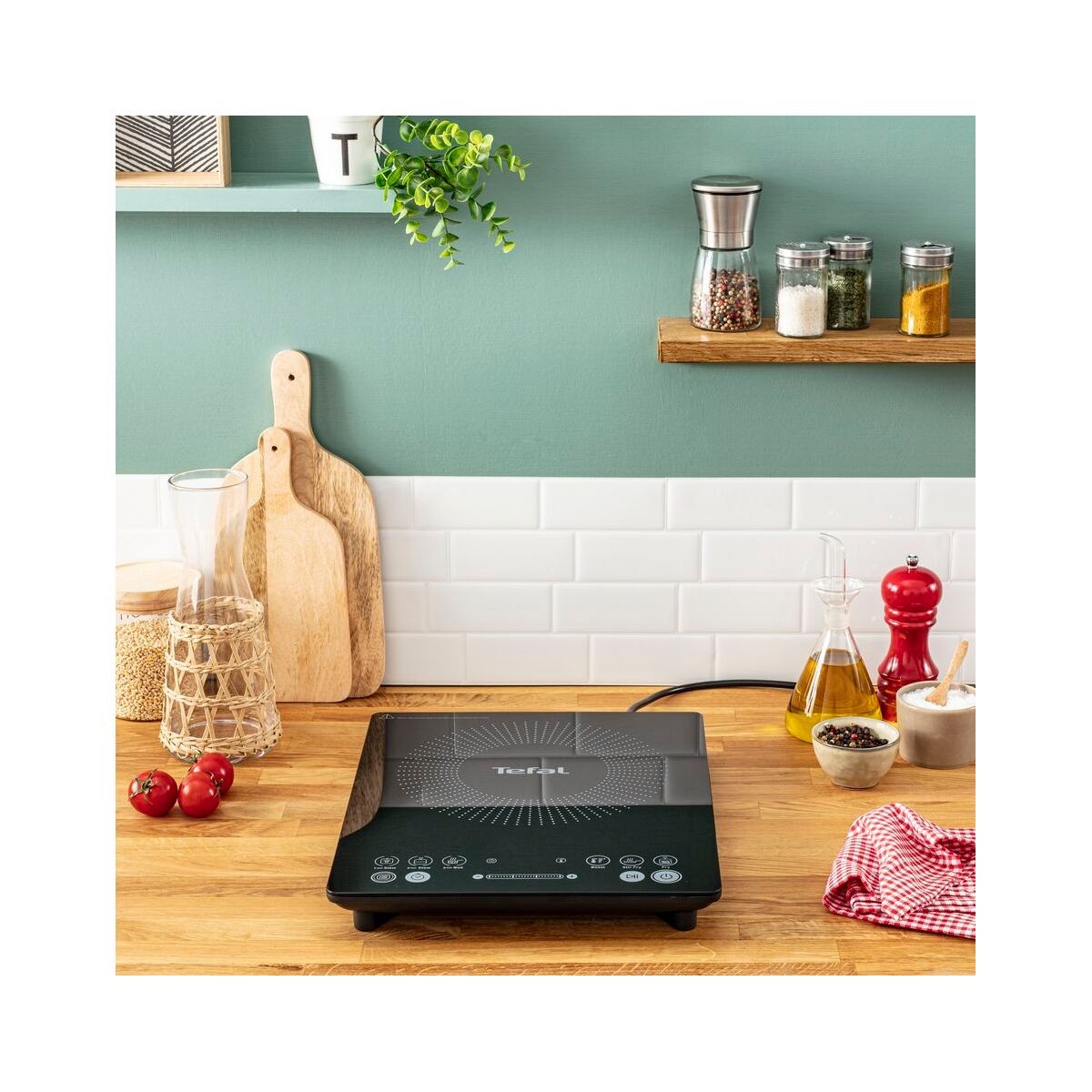 Plaque TEFAL IH2108E1 réchaud induction portable vitrocéramique noir