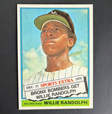 Topps 1976 Topps Traded Willie Randolph #592T New York Yankees Rookie Card. rookie card picture