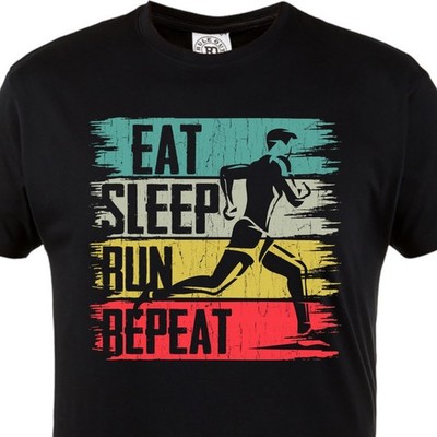 Running T-Shirt Herren Jogging Fitness Motivation Sport Shirt Runner