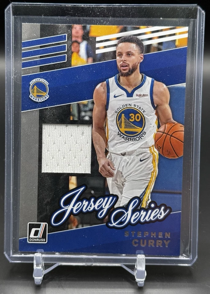 2019-20 Panini Donruss Jersey Series #JS-SCR Stephen Curry - Game Worn Patch 🔥 - Image 3 of 4
