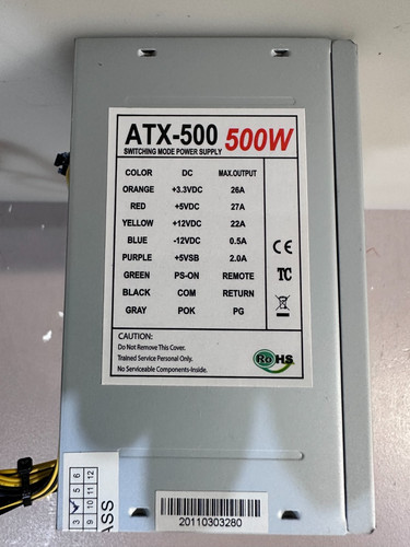 ATX 500 12V PC Schaltnetzteil Desktop PSU 20+4 Pin