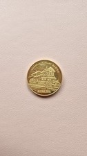 Medal Swiss Railways Locomotive 1925 Crocodile Be 6/8 II Proof Gold Plated